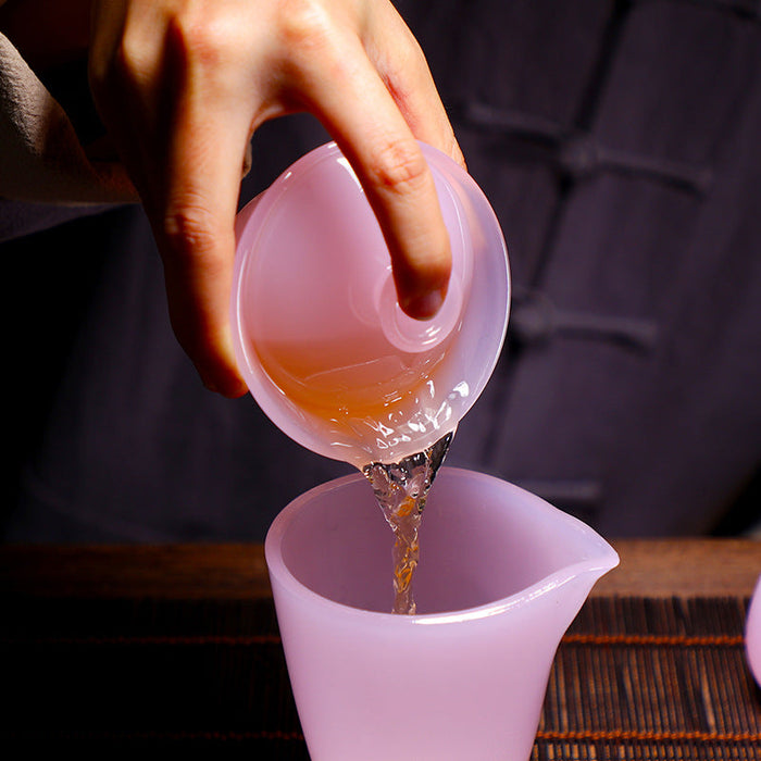 De Hua "Pink Jade" Jingdezhen Porcelain Tea Set