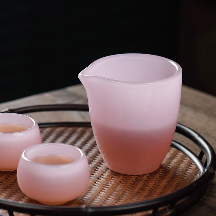 De Hua "Pink Jade" Jingdezhen Porcelain Tea Set