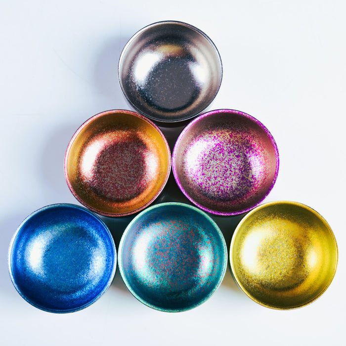 Rainbow Morning Titanium Tea Cups