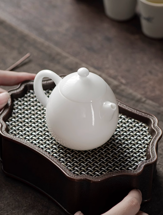 Ice Jade Porcelain "Dragon Egg" Teapot | Yunnan Sourcing Tea Shop