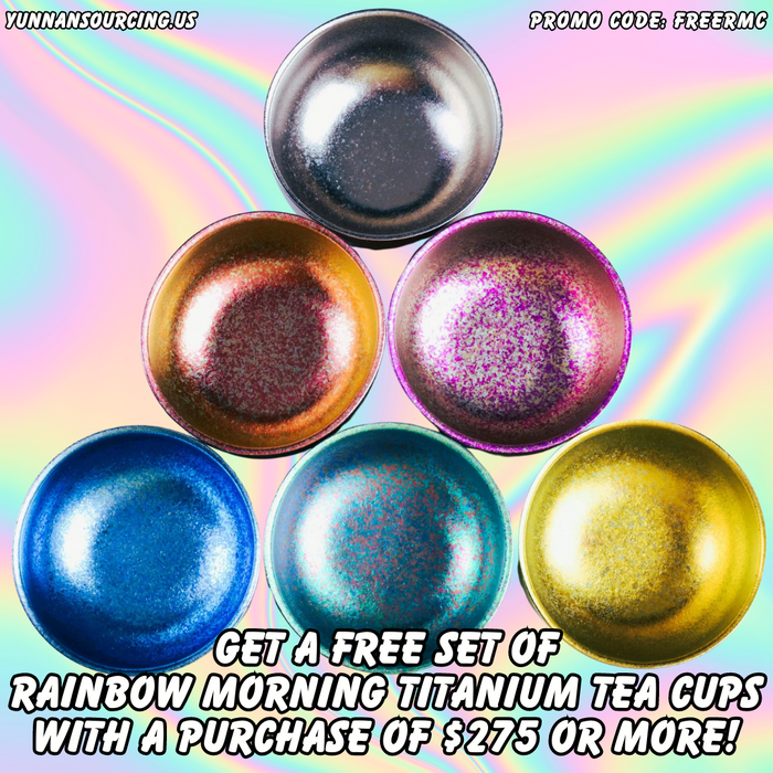 Rainbow Morning Titanium Tea Cups