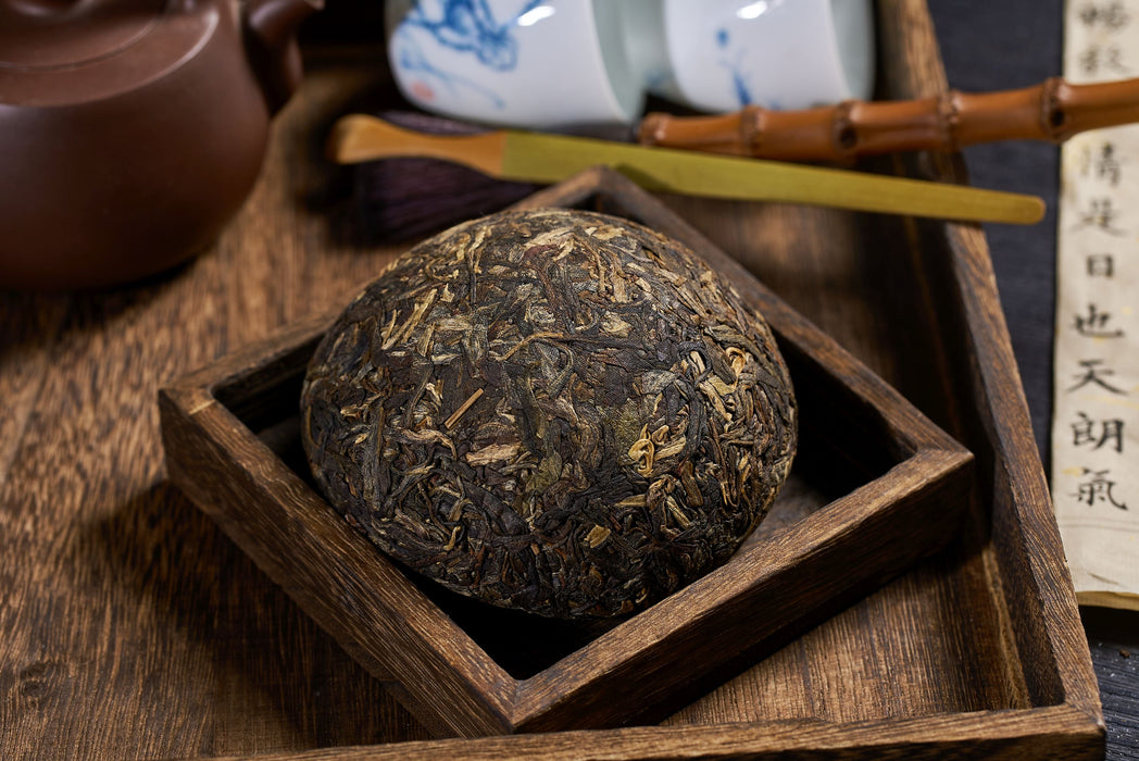 2013 Golden Bamboo Garden Village Raw Pu-erh Tea Tuo