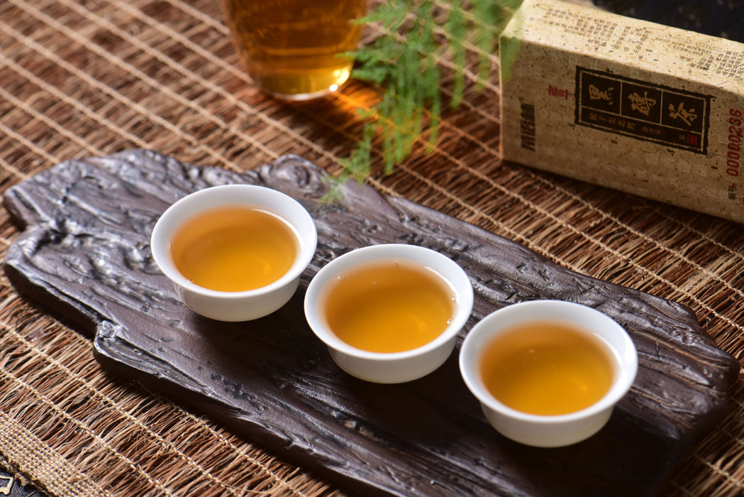 2016 Cha Yu Lin "Monkey Jian" Tian Jian Hei Cha Brick Tea