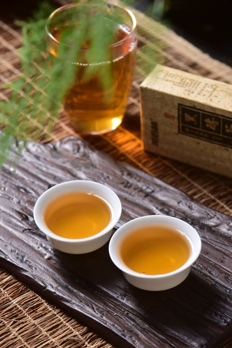 2016 Cha Yu Lin "Monkey Jian" Tian Jian Hei Cha Brick Tea