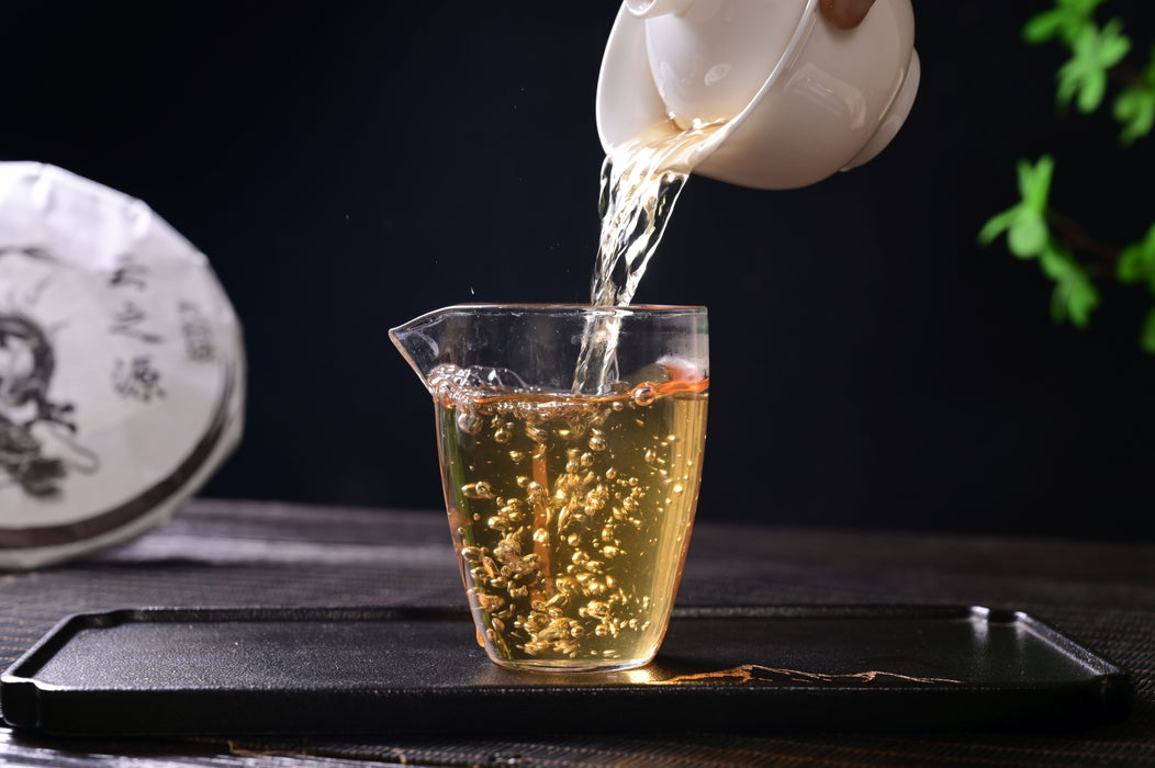 2025 Yunnan Sourcing "Autumn Jiu Tai Po" Old Arbor Raw Pu-erh Tea Cake | Yunnan Sourcing Tea Shop