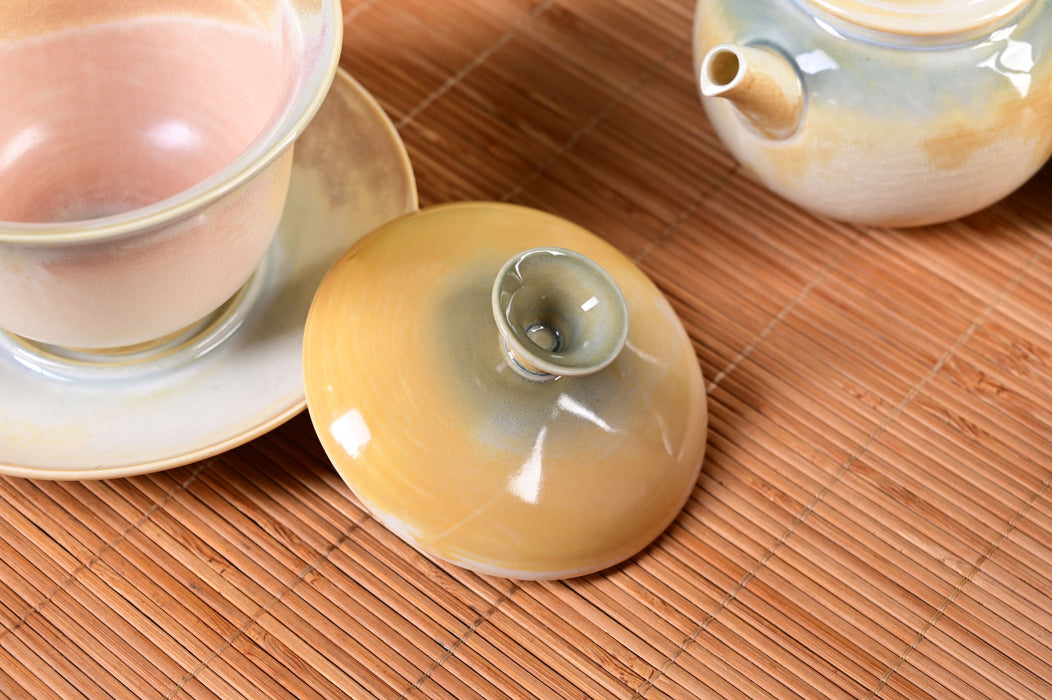 Morning Luminescence Wood-Fired Glaze Tea Set | Yunnan Sourcing Tea Shop