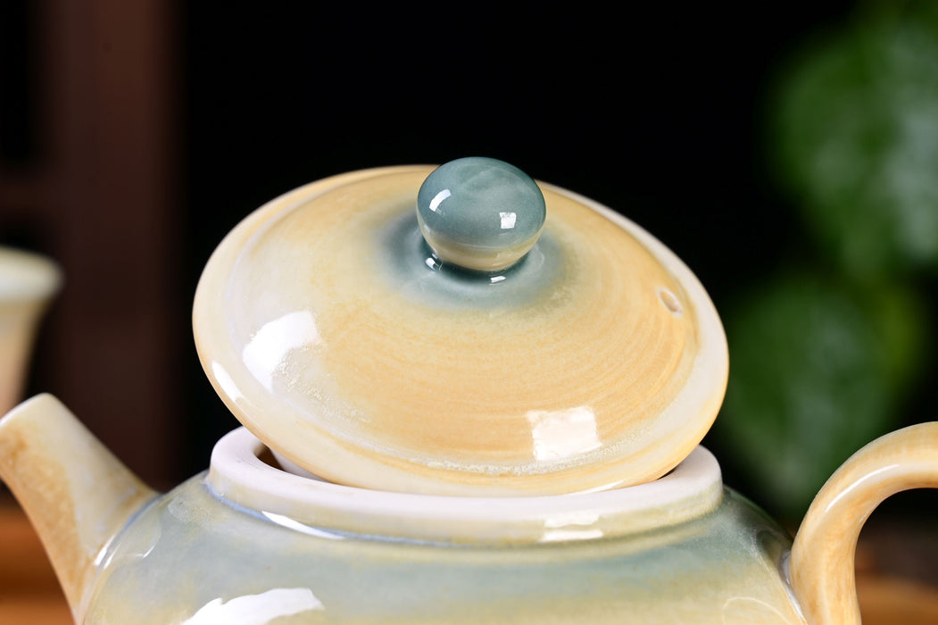 Morning Luminescence Wood-Fired Glaze Tea Set | Yunnan Sourcing Tea Shop