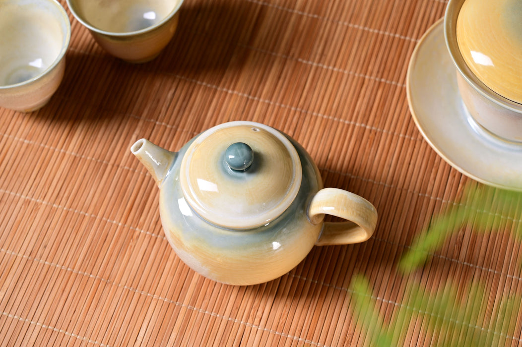 Morning Luminescence Wood-Fired Glaze Tea Set | Yunnan Sourcing Tea Shop