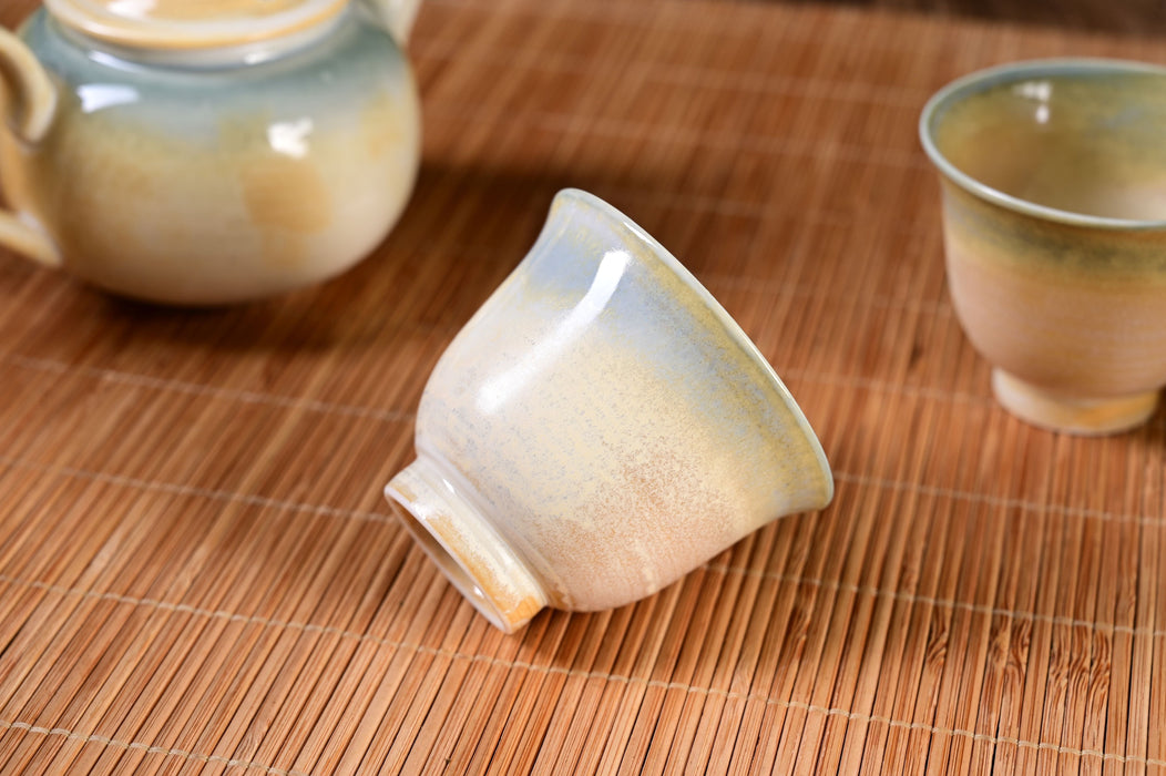 Morning Luminescence Wood-Fired Glaze Tea Set | Yunnan Sourcing Tea Shop