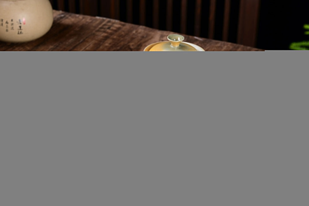 Morning Luminescence Wood-Fired Glaze Tea Set | Yunnan Sourcing Tea Shop