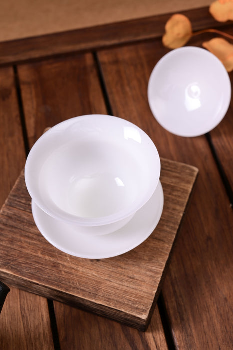 Ice Jade Porcelain Small Gaiwan for Gong Fu Cha | Yunnan Sourcing Tea Shop