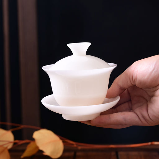 Ice Jade Porcelain Small Gaiwan for Gong Fu Cha | Yunnan Sourcing Tea Shop