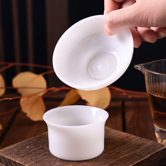 Ice Jade Porcelain Tea Strainer | Yunnan Sourcing Tea Shop