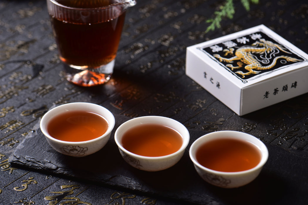 2024 Yunnan Sourcing "Lao Cha Tou Brick" Ripe Pu-erh Tea