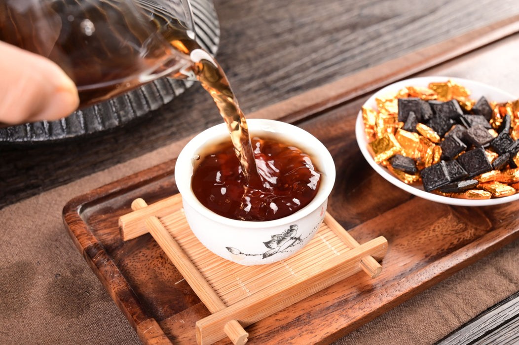 Chrysanthemum & Aged Citrus Peel Ripe Pu-erh Instant Tea Resin | Yunnan Sourcing Tea Shop