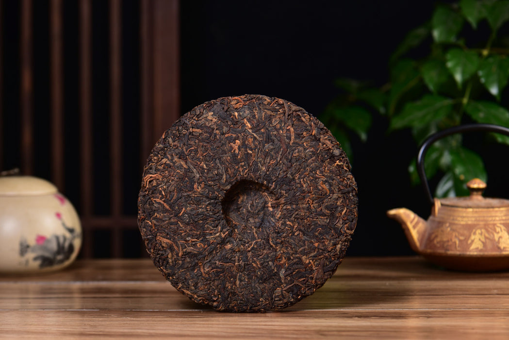 2026 Yunnan Sourcing "Sunset" Ripe Pu-erh Tea Cake | Yunnan Sourcing Tea Shop
