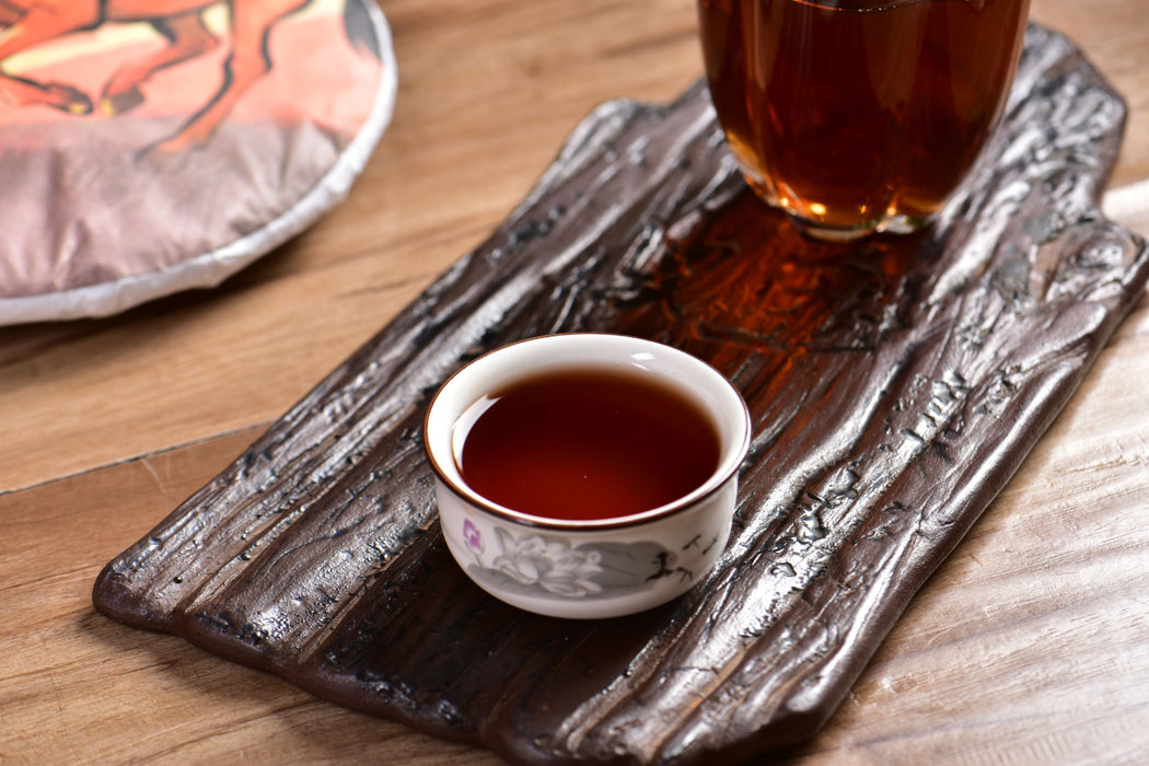 2026 Yunnan Sourcing "Sunset" Ripe Pu-erh Tea Cake | Yunnan Sourcing Tea Shop