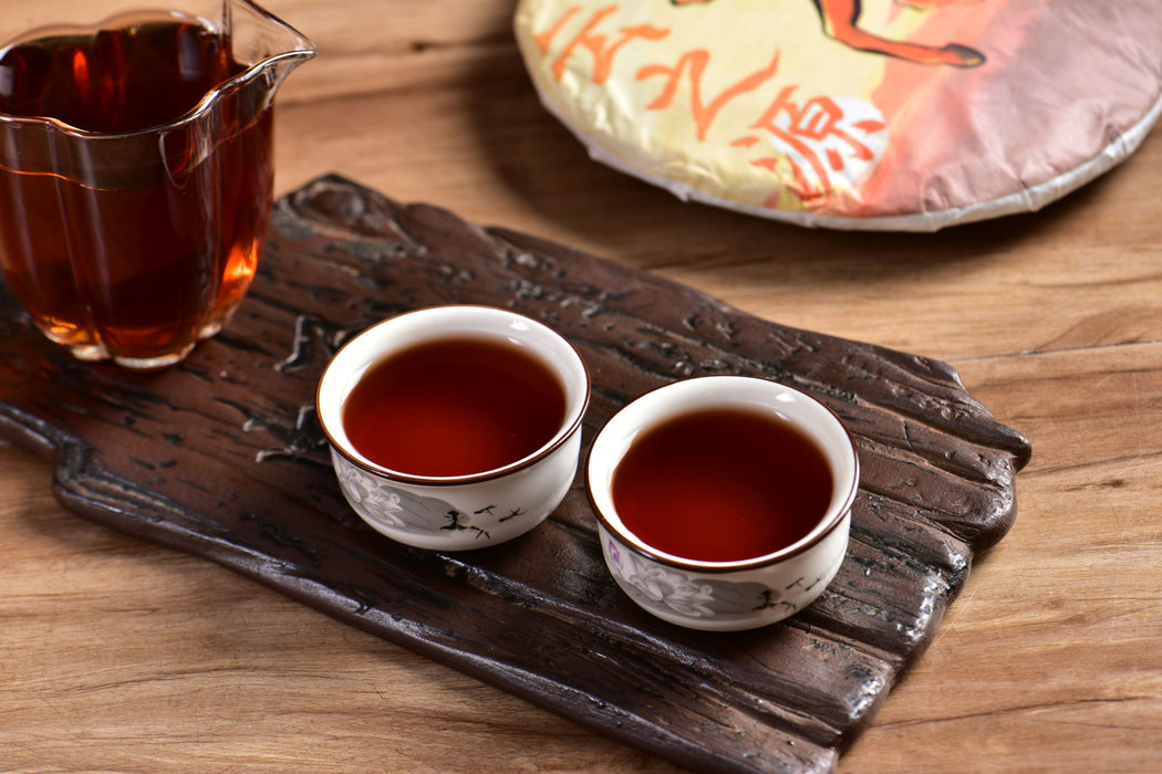 2026 Yunnan Sourcing "Sunset" Ripe Pu-erh Tea Cake | Yunnan Sourcing Tea Shop