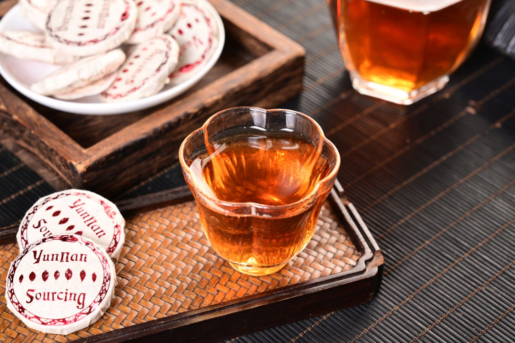 2025 Yunnan Sourcing "Red Label" Wild Arbor Black Tea Mini Cakes | Yunnan Sourcing Tea Shop