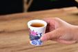 Mutton Fat Ice Jade "Peacock Pageantry" Tea Cup | Yunnan Sourcing Tea Shop