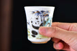 Mutton Fat Ice Jade "Playful Panda" Tea Cup | Yunnan Sourcing Tea Shop