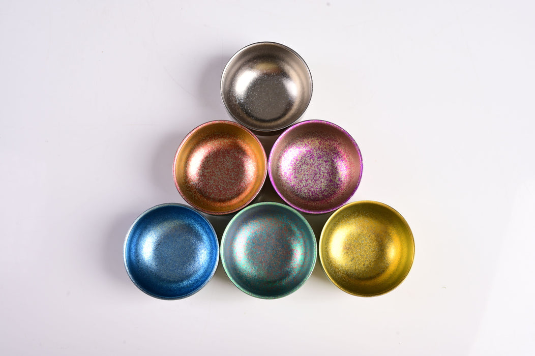 Rainbow Morning Titanium Tea Cups