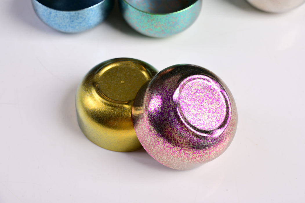 Rainbow Morning Titanium Tea Cups