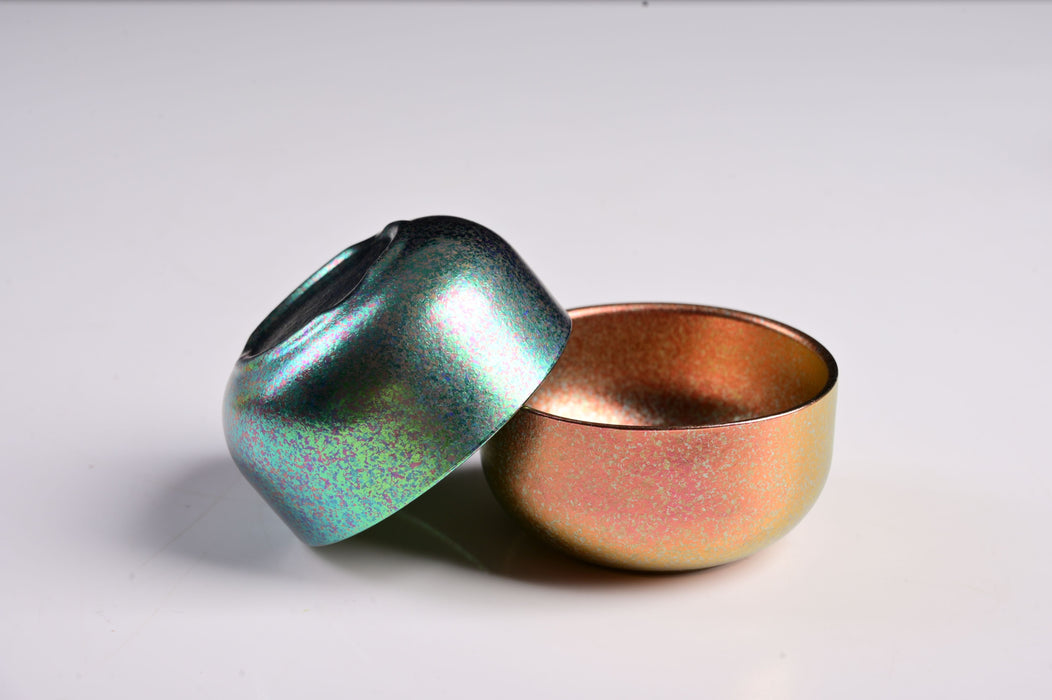 Rainbow Morning Titanium Tea Cups