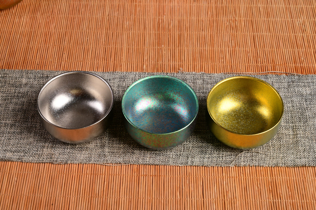 Rainbow Morning Titanium Tea Cups