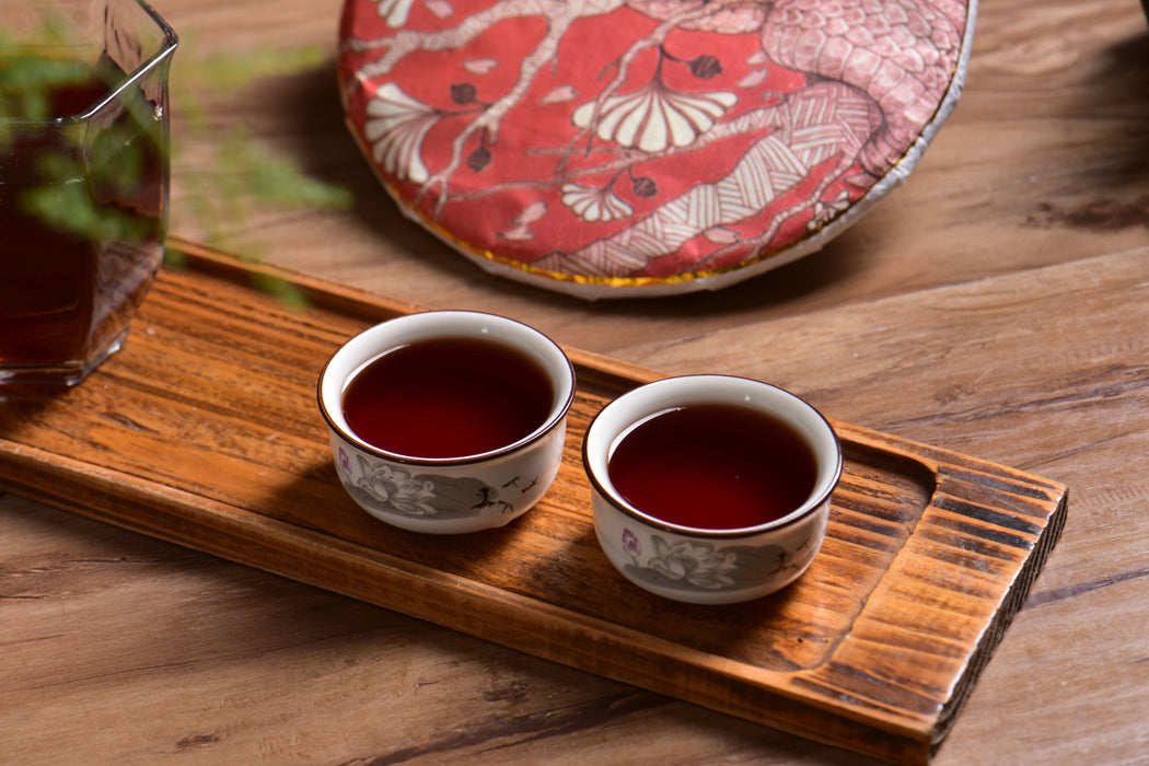 2025 Yunnan Sourcing "Peerless Red Label" Ripe Pu-erh Tea Cake | Yunnan Sourcing Tea Shop