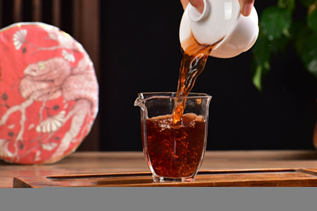 2025 Yunnan Sourcing "Peerless Red Label" Ripe Pu-erh Tea Cake | Yunnan Sourcing Tea Shop