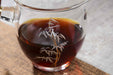 Bamboo Motif Glass Cha Hai with Wooden Handle | Yunnan Sourcing Tea Shop