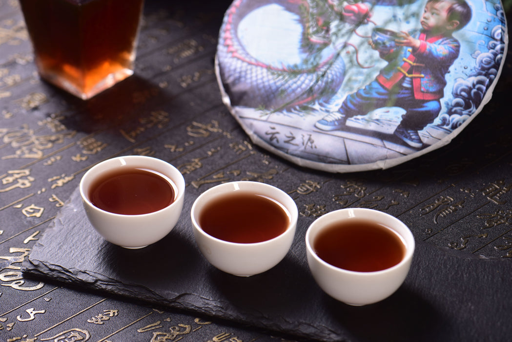 2024 Yunnan Sourcing "Mengku Xiao Hu Sai" Ripe Pu-erh Tea Cake