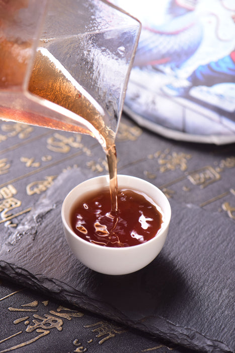 2024 Yunnan Sourcing "Mengku Xiao Hu Sai" Ripe Pu-erh Tea Cake