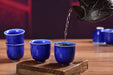 Midnight Glaze Cobalt Blue Porcelain Tea Cups | Yunnan Sourcing Tea Shop