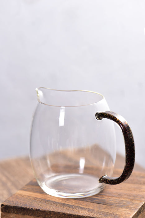 Amber Stardust Glass Cha Hai for Gong Fu Cha