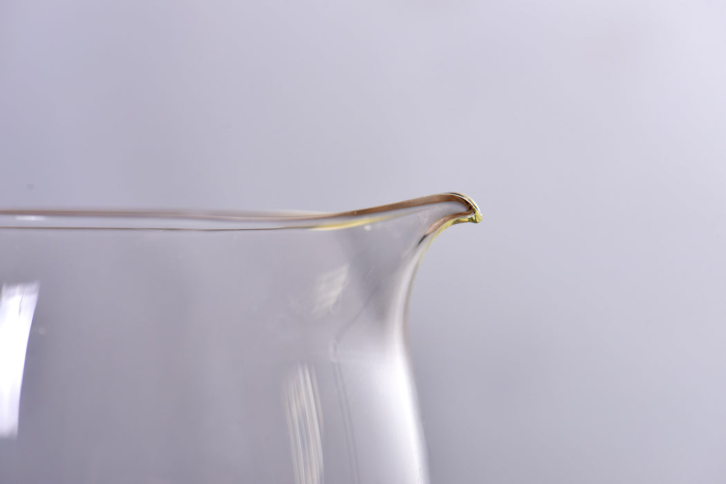 Amber Stardust Glass Cha Hai for Gong Fu Cha