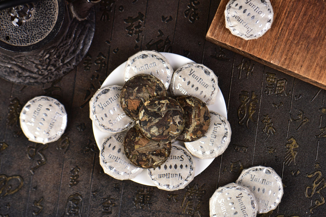 2025 Yunnan Sourcing "Silver Label" Wild Arbor White Tea Mini Cakes | Yunnan Sourcing Tea Shop