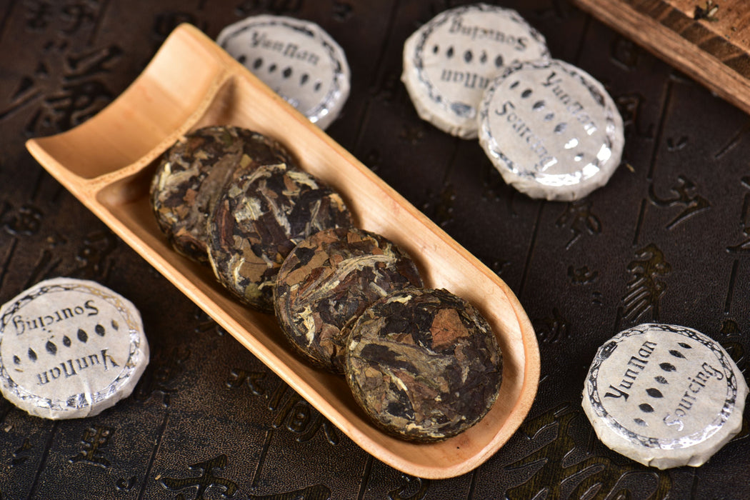 2025 Yunnan Sourcing "Silver Label" Wild Arbor White Tea Mini Cakes | Yunnan Sourcing Tea Shop