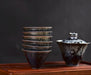 Midnight Constellation Jianzhan Gaiwan and Cups | Yunnan Sourcing Tea Shop