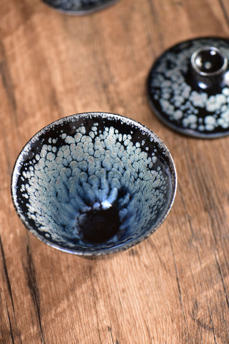 Midnight Constellation Jianzhan Gaiwan and Cups | Yunnan Sourcing Tea Shop