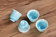 Ice-Blue Snowflake Crystalline Glazed Porcelain Tea Cup | Yunnan Sourcing Tea Shop