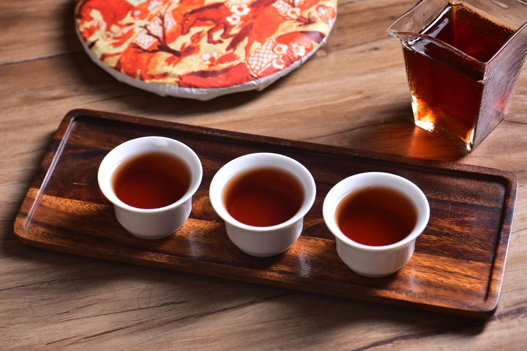2026 Yunnan Sourcing "He Kai Village" Ripe Pu-erh Tea Cake | Yunnan Sourcing Tea Shop