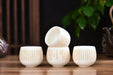 Mutton Fat Jade Porcelain "Heart Sutra" Tea Cup | Yunnan Sourcing Tea Shop