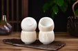 Mutton Fat Jade Porcelain "Heart Sutra" Tea Cup | Yunnan Sourcing Tea Shop