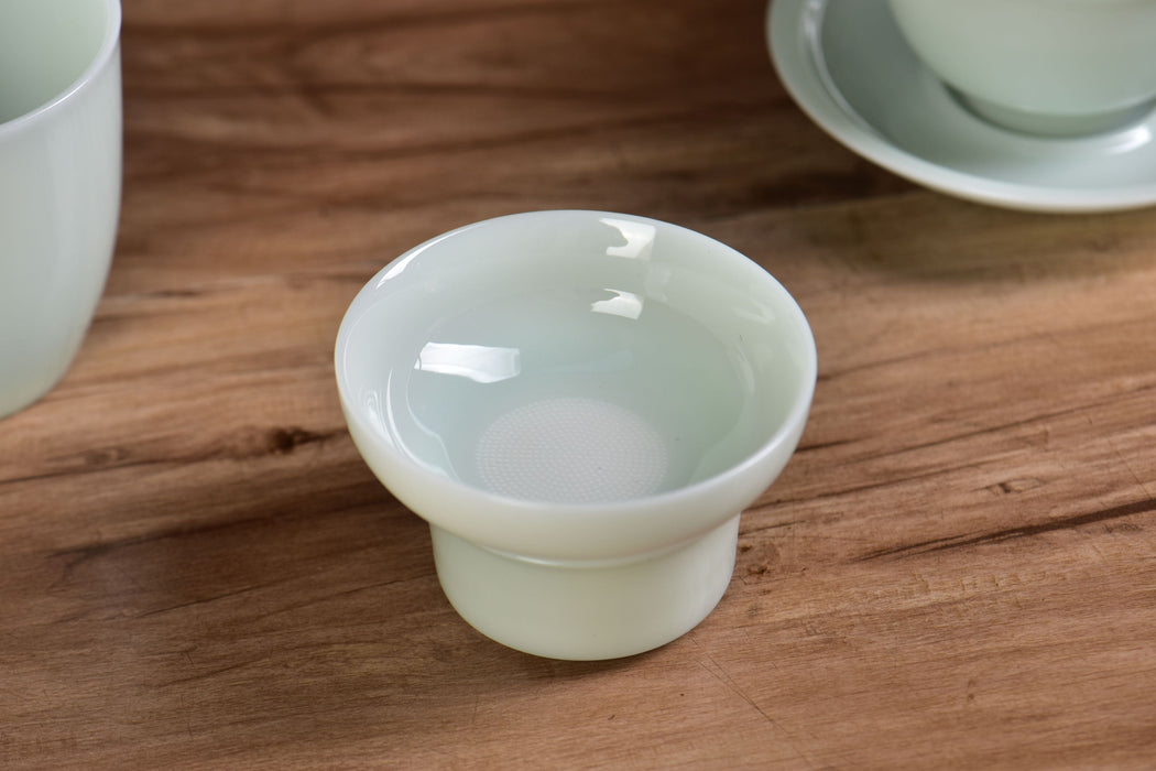 Pale Celadon Ice Jade Porcelain Gongfu Tea Set | Yunnan Sourcing Tea Shop
