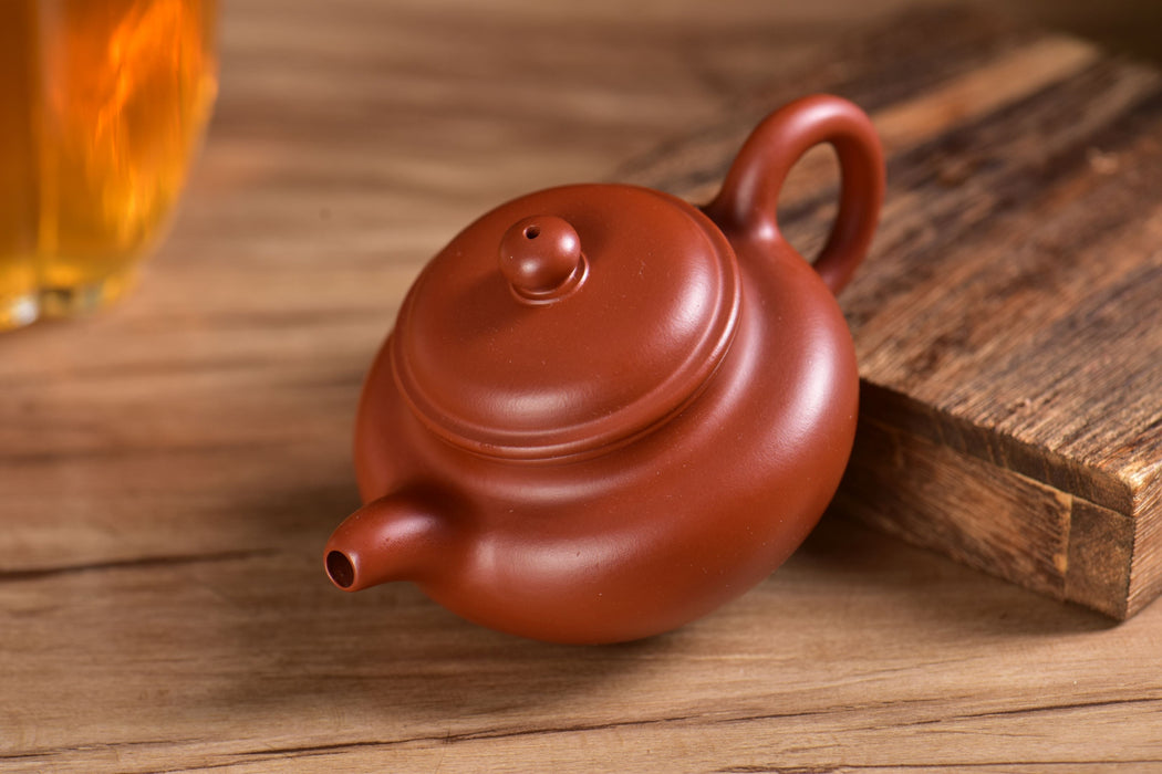 Da Hong Pao Clay "Fang Gu" Yixing Teapot 95ml | Yunnan Sourcing Tea Shop
