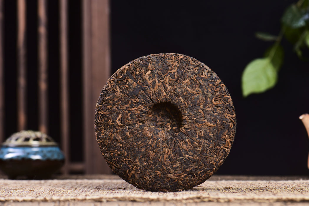 2024 Yunnan Sourcing "Blue Label" Ripe Pu-erh Tea Cake