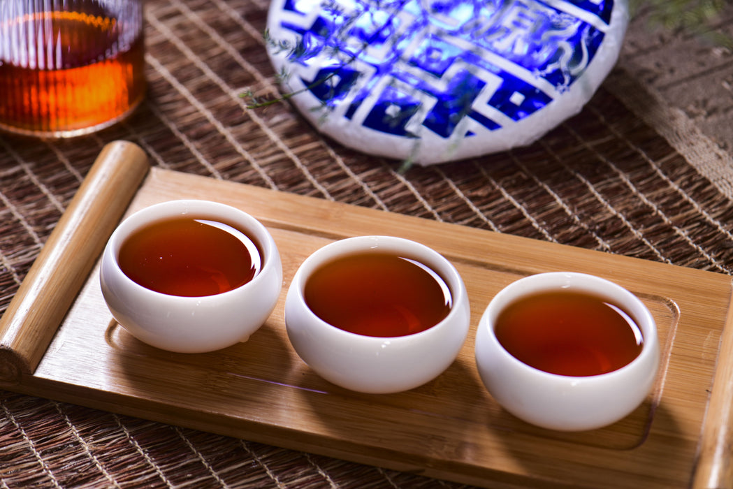 2024 Yunnan Sourcing "Blue Label" Ripe Pu-erh Tea Cake