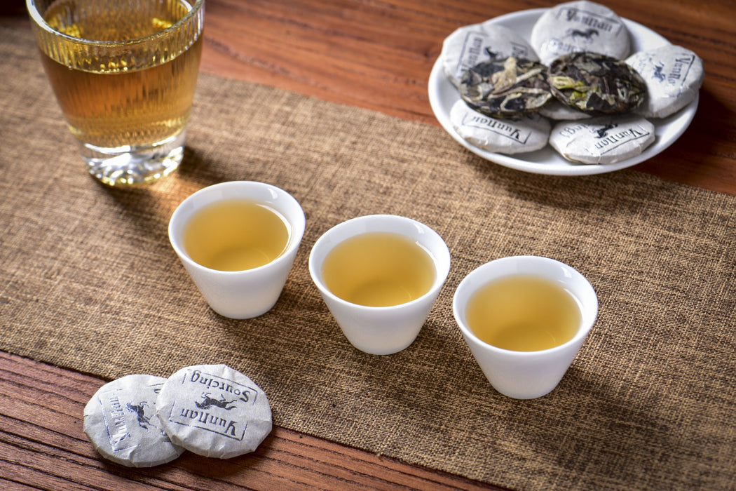 2026 Yunnan Sourcing "Silver Horse" White Tea Mini Cakes | Yunnan Sourcing Tea Shop